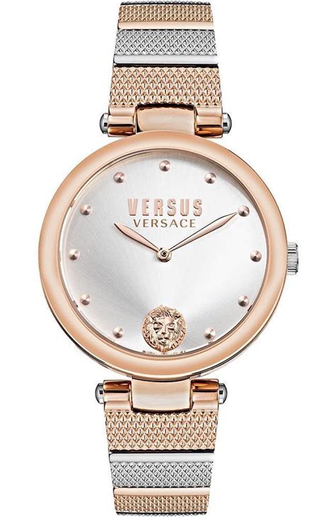 versus versace los feliz|Versus Versace 34MM Los Feliz Rose Goldplated Stainless Steel .